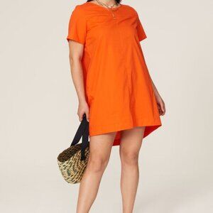 Peter Som Orange T-Shirt Dress US 10